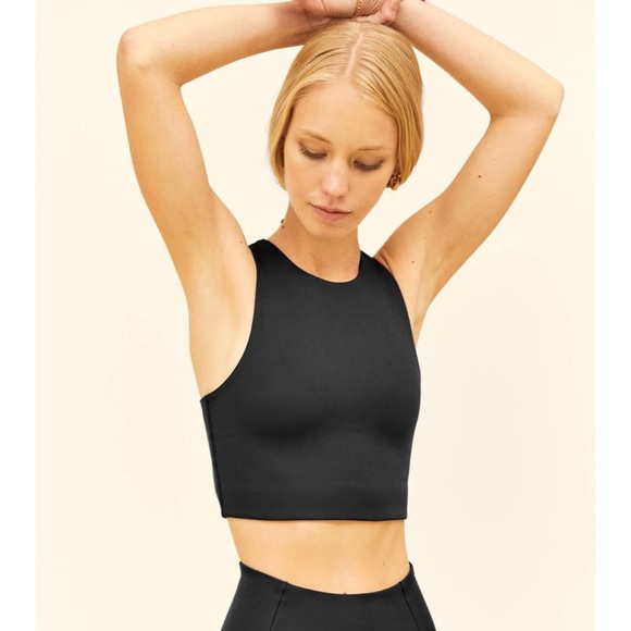 girlfriend collective Tops - NWOT Girlfriend Collective Dylan Tank Bra in black size S